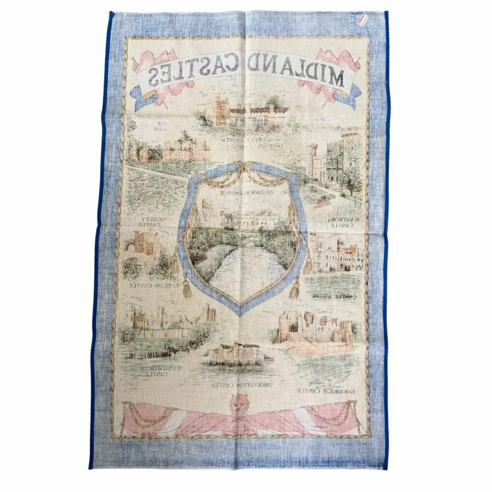 Vintage Midland Castles Britan Tea Towel 30